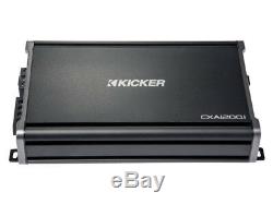 Kicker Comp C12 Triple 12 Subwoofer Loaded 1800 Watt Sub Box & CX1200.1 Amp