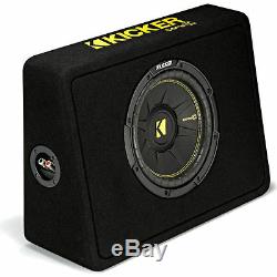 Kicker CompC 44TCWC104 300W RMS 10 Ported Loaded Subwoofer Enclosure Bass Box