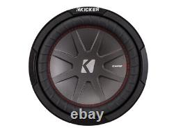 Kicker CompR CWR10 Triple 10 Subwoofer Loaded 1500 Watt Sub Box & CX1200.1 Amp