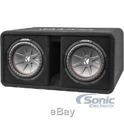 Kicker DCWR102 CompR10 800W RMS Dual 10 Loaded Vented Subwoofer Bass Enclosure