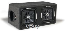 Kicker DS12L7 Loaded Dual 12 2-Ohm Solo-Baric L7 Sub Package with 1800W Amp Kit
