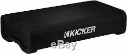 Kicker Down-Firing Sealed 12 Loaded Subwoofer Enclosure & Passive Radiator