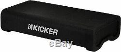Kicker Down-Firing Sealed 12 Loaded Subwoofer Enclosure & Passive Radiator