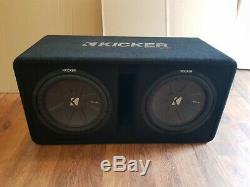 Kicker Dual CompR 12 2000W 2-Ohm High-Performance Loaded Subwoofer Enclosure