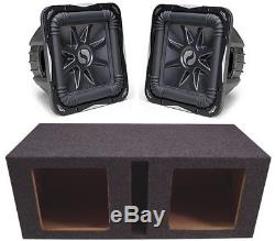 Kicker Loaded Dual 12 Vented Subwoofer Enclosure Box & 12 Inch S12L7 Sub Combo