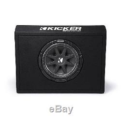 Kicker Single 10-Inch Comp 4 Ohm 150W Loaded Subwoofer Enclosure Box 43TC104