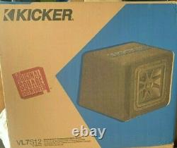 Kicker Single 44vl7122 12 L 7 Loaded Vented Box 2 Ohm 1500 Watt