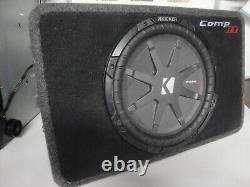 Kicker TcompRT12 old school 2013 subwoofer 2-ohm Shallow single Loaded Enclosure