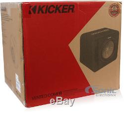 Kicker VCWR122 500W RMS 12 Loaded CompR Single 2 ohm Subwoofer Enclosure Box