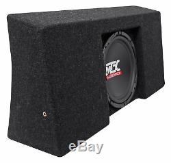 Loaded 10 MTX Subwoofer+Sub Box Enclosure For 2009-15 Ford F-150 SuperCrew Cab