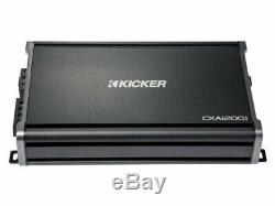 Loaded Dual Kicker 44L7S102 Car Audio Solo-Baric 10 Box & 43CXA12001 Amp Bundle