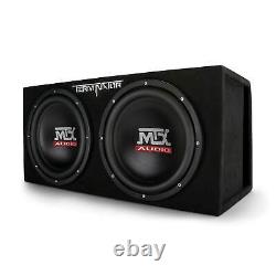 MTX 12-Inch 2000-Watt Max Car Audio Dual Loaded Subwoofer Box Enclosure(Damaged)