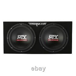 MTX 12-Inch 2000-Watt Max Car Audio Dual Loaded Subwoofer Box Enclosure(Damaged)
