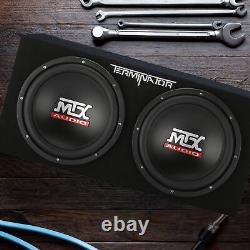 MTX 12-Inch 2000-Watt Max Car Audio Dual Loaded Subwoofer Box (Open Box)