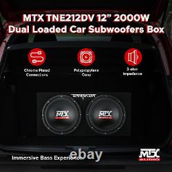 MTX 12-Inch 2000-Watt Max Car Audio Dual Loaded Subwoofer Box (Open Box)