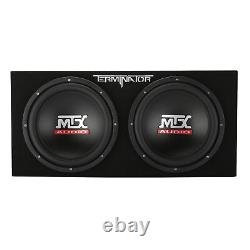 MTX 12-Inch 2000-Watt Max Car Audio Dual Loaded Subwoofer Box (Open Box)