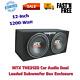MTX 12In -1200W Car Audio Dual Loaded Subwoofer Box Enclosure Solid Car Speaker