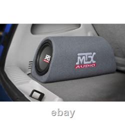 MTX AUDIO 8 in. 240-Watt Loaded Subwoofer Enclosure Amplified Tube Box VentedOp