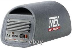 MTX Audio 8 240W Car Loaded Subwoofer Enclosure Amplified Box, Vented (Used)