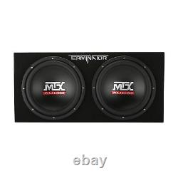 MTX Audio TNE212D Terminator Series Dual 12 2-Ohm Sealed Loaded Enclosure