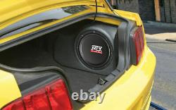 MTX FMUST05BK12A-TN 12 Amplified Loaded Car Subwoofer Box for Ford Mustang