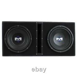 MTX Magnum 10 400W RMS Dual Car Loaded Subwoofer Audio Woofer+Box (Open Box)