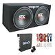 MTX TNE212D 12 1200W Dual Loaded Car Subwoofer Enclosure with Amplifier & Wiring