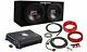 MTX TNE212D 400W Dual 12 Loaded Car Subwoofer with 1500W Mono Amp + 8 AWG Amp Kit