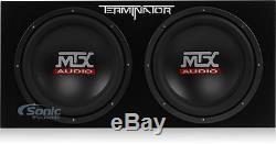 MTX TNE212D Dual 12 400W RMS Terminator Loaded Subwoofer Bass Enclosure System