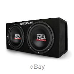 MTX TNE212DV 12-Inch 2000-Watt Max Car Audio Dual Loaded Subwoofer Box Enclosure