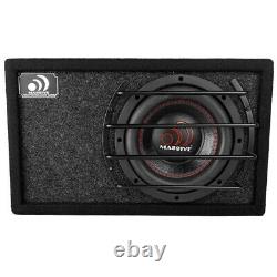 Massive Audio Bas8 8 400w Rms Class-d Powered Loaded Subwoofer Ported Enclosure