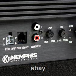 Memphis Audio 10 Loaded Enclosure Powered Subwoofer Bass System Combo SRX10SP