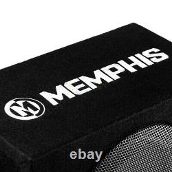 Memphis Audio 8 Loaded Enclosure Powered Subwoofer Bass System Combo SRX08SP