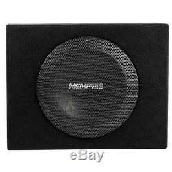 Memphis Audio 8 Loaded Enclosure Powered Subwoofer Bass System Combo SRX08SP