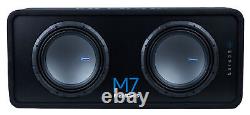 Memphis Audio M7E12D1 M7 Dual 12 3000w Loaded Car Subwoofer Enclosure 1 Ohm