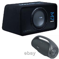 Memphis Audio M7E12S1 M7 12 1500 Watt Loaded Car Subwoofer+Bluetooth Speaker