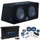 Memphis Audio MBE12D1 MB Dual 12 1000w Loaded Car Subwoofer+Amplifier+Amp Kit