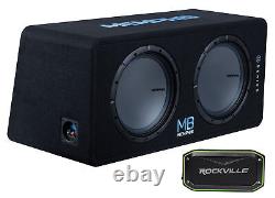 Memphis Audio MBE12D1 MB Dual 12 1000w Loaded Car Subwoofer+Bluetooth Speaker