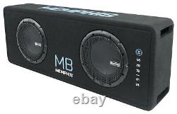 Memphis Audio MBE8D2 700w RMS Dual 8 Loaded Car Subwoofers in Sub Box Enclosure