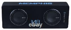 Memphis Audio MBE8D2 700w RMS Dual 8 Loaded Car Subwoofers in Sub Box Enclosure