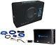 Memphis Audio MBE8S24 8 Loaded Subwoofer+Sub Box Enclosure+Amplifier+Wire Kit