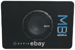 Memphis Audio MBE8S24 8 Loaded Subwoofer+Sub Box Enclosure+Amplifier+Wire Kit