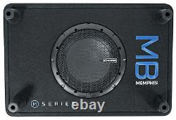 Memphis Audio MBE8SP 8 300w Powered Loaded Car Subwoofer in Sub Box Enclosure