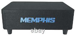 Memphis Audio MBE8SP 8 300w Powered Loaded Car Subwoofer in Sub Box Enclosure