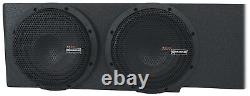 Memphis Audio MJMECHEV8D1V2 Subwoofers+Amp For 2007-Up Chevrolet+GMC Crew Cab