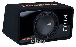 Memphis Audio MOJOE12S1 3000w MOJO 1212 12 Car Subwoofer+Sub Enclosure Box 1Ohm