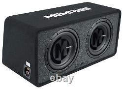 Memphis Audio PRXE12D2 1200 Watt Dual 12 Loaded Subwoofer + Enclosure Box 2 ohm