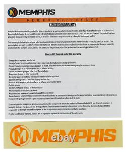 Memphis Audio PRXE12D2 1200w Dual 12 Subwoofers+Enclosure Box+Amplifier+Amp Kit