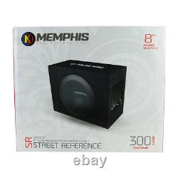 Memphis Audio SRX08SP 8 300W Subwoofer Loaded Amplified Sealed Enclosure NEW