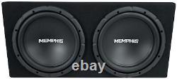 Memphis Audio SRXE212VP Loaded Dual 12 Vented Enclosure Bass System 1000W Max